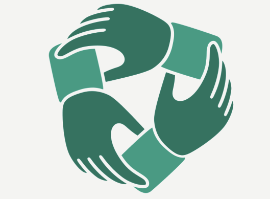 Hands in a circle icon
