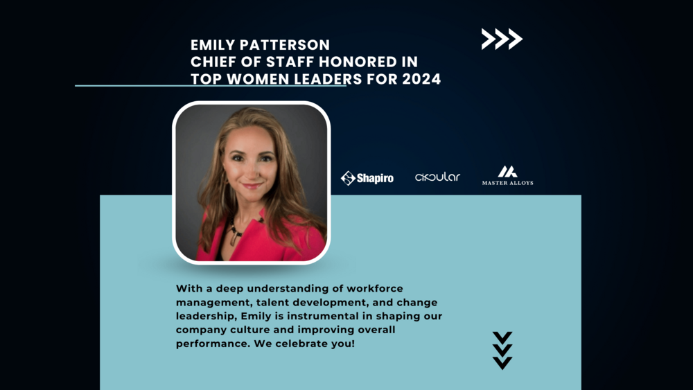 Shapiro Honors Emily Patterson for Her Outstanding Leadership and Industry Contributions