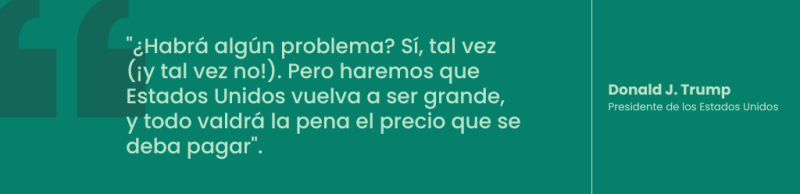 Cita de Donald Trump, presidente de Estados Unidos: